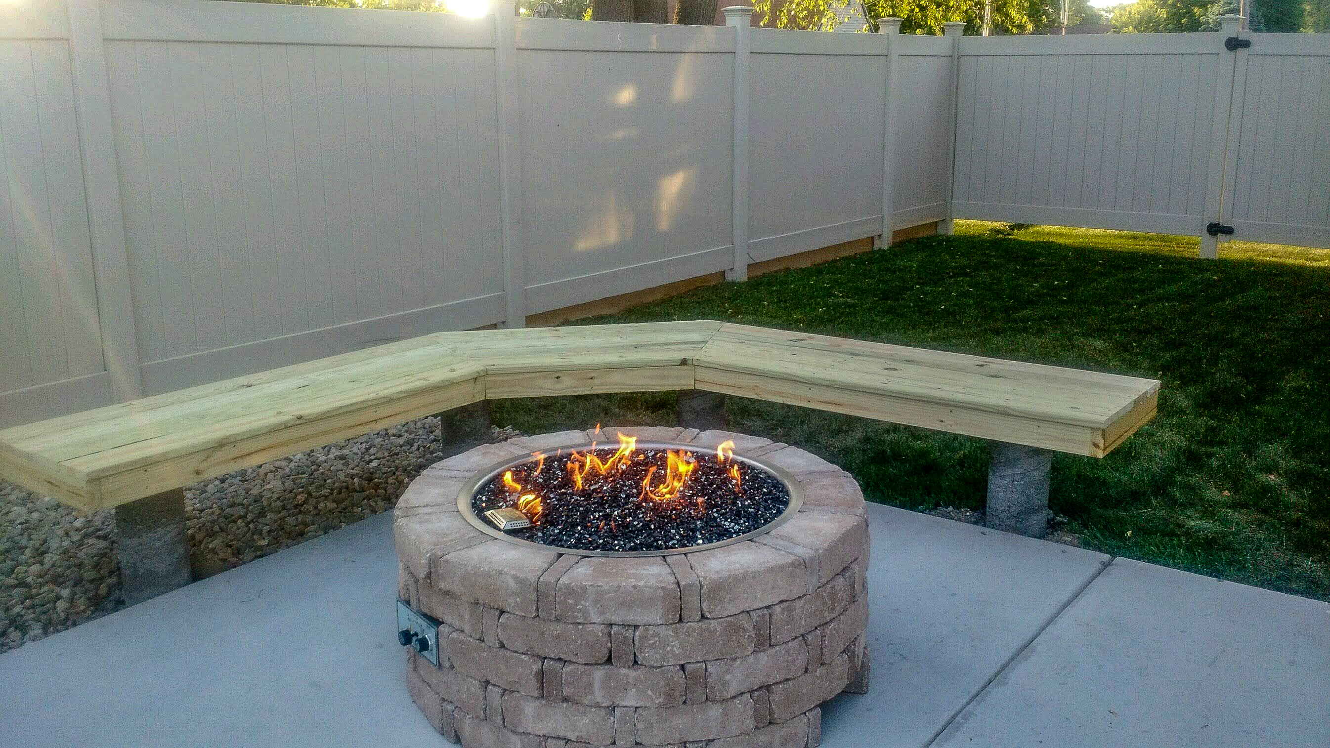 Custom Outdoor Gas Fire Pits From, Black Glass Fire Pit