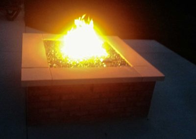 Custom Brick Gas Fire Pit